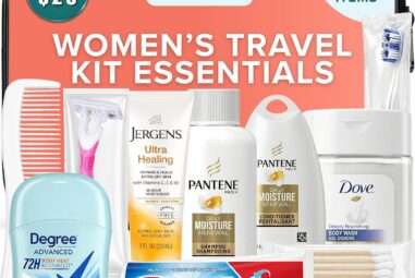 15-Piece Women’s Travel Toiletry Kit